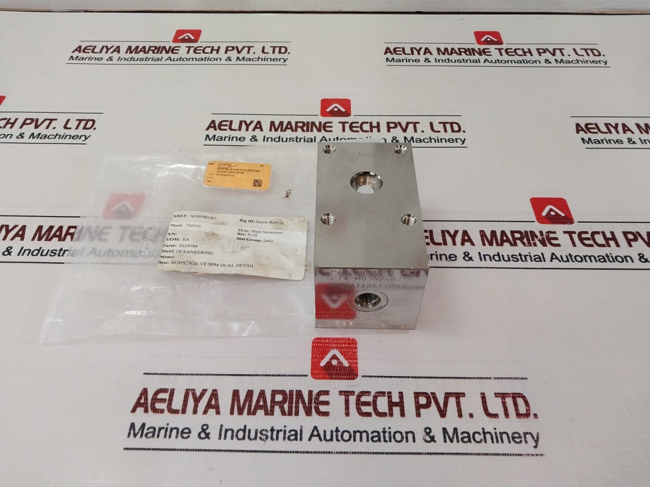 Oceaneering 0329799-ac Spm Dual Body Valve 0329799