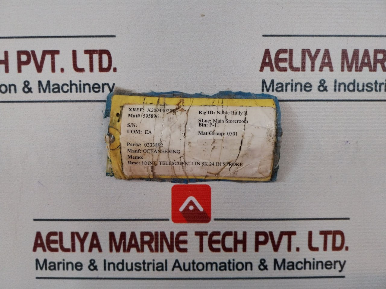 Oceaneering 0333892 1 In 5K 24 In Stroke Telescopic Joint 0333881-ab