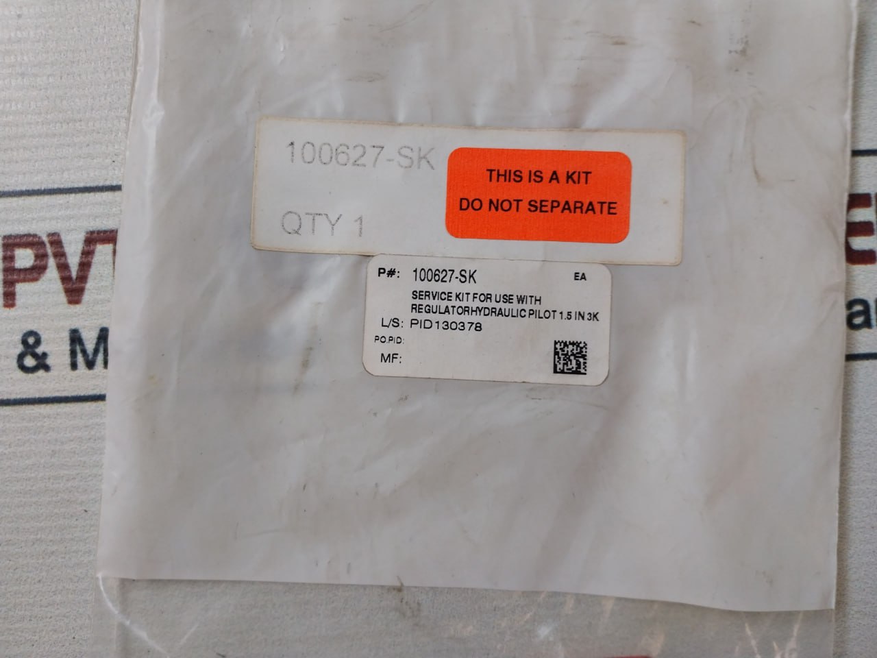 Oceaneering 100113-wh156 Regulator Hydraulic Pilot Repair Kit 100809