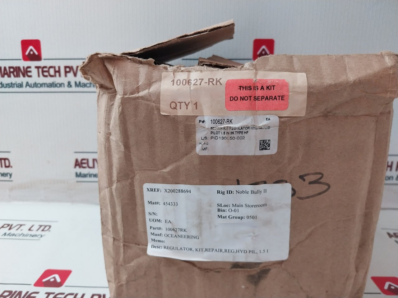 Oceaneering 100113-wh156 Regulator Hydraulic Pilot Repair Kit 100809