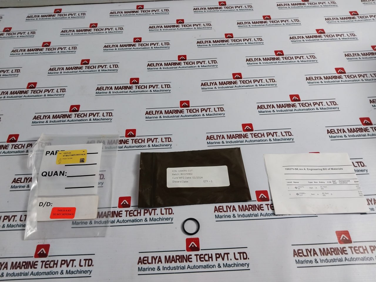 Oceaneering 100275-sk Plate Compression Spring Return Shear Seal Valve Kit