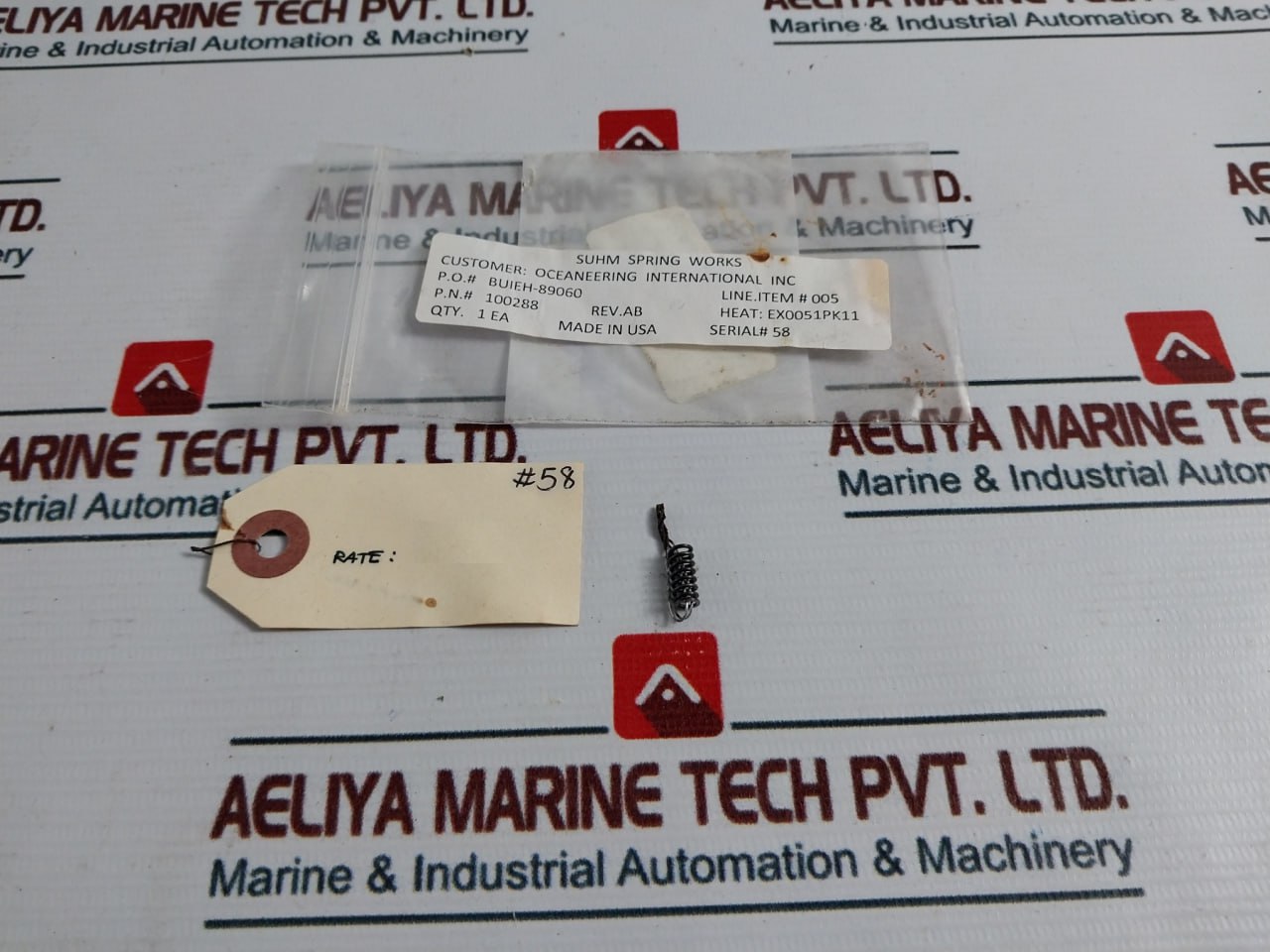 Oceaneering 100275-sk Plate Compression Spring Return Shear Seal Valve Kit