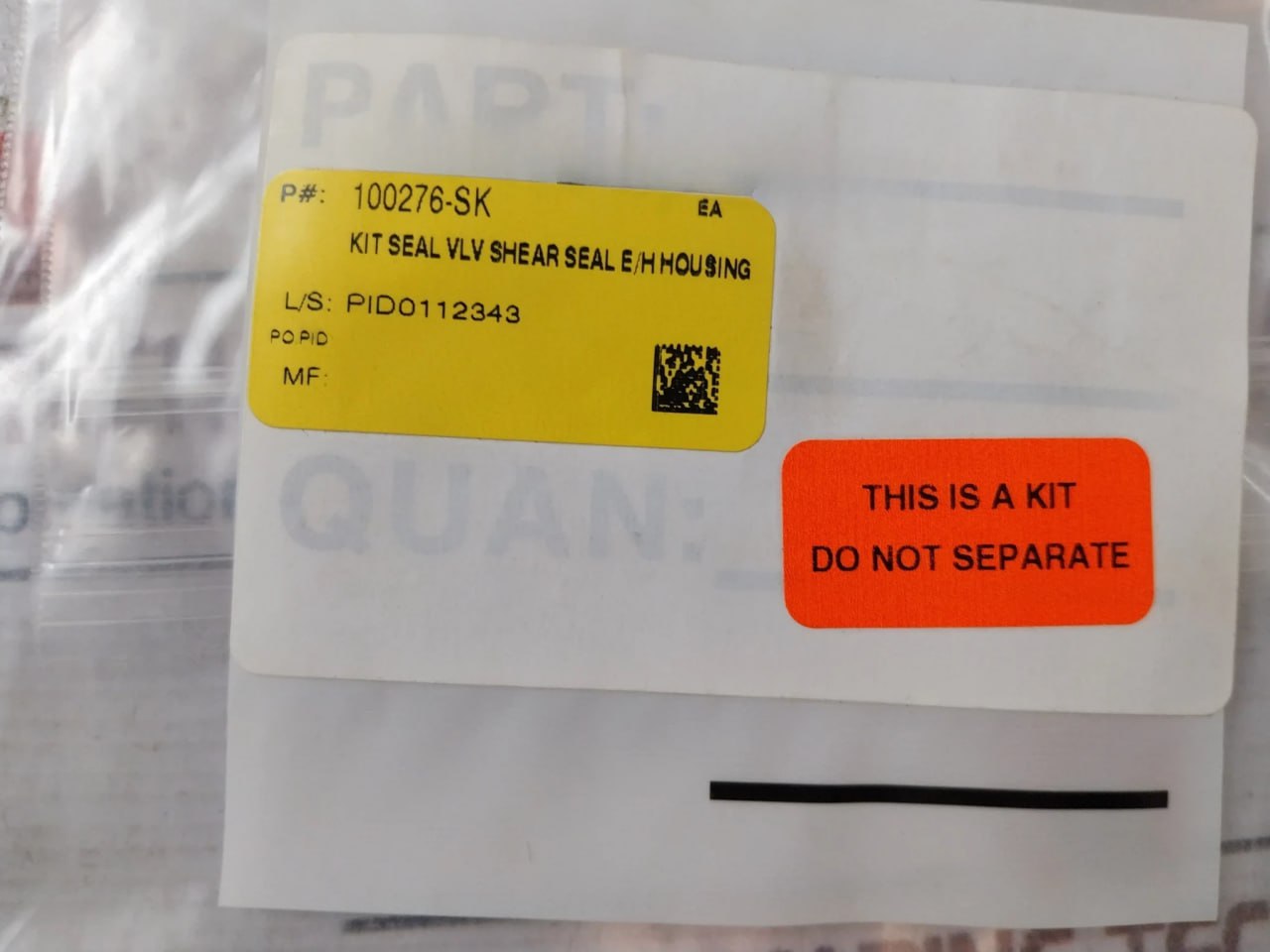 Oceaneering 100276-rk Valve Repair Kit