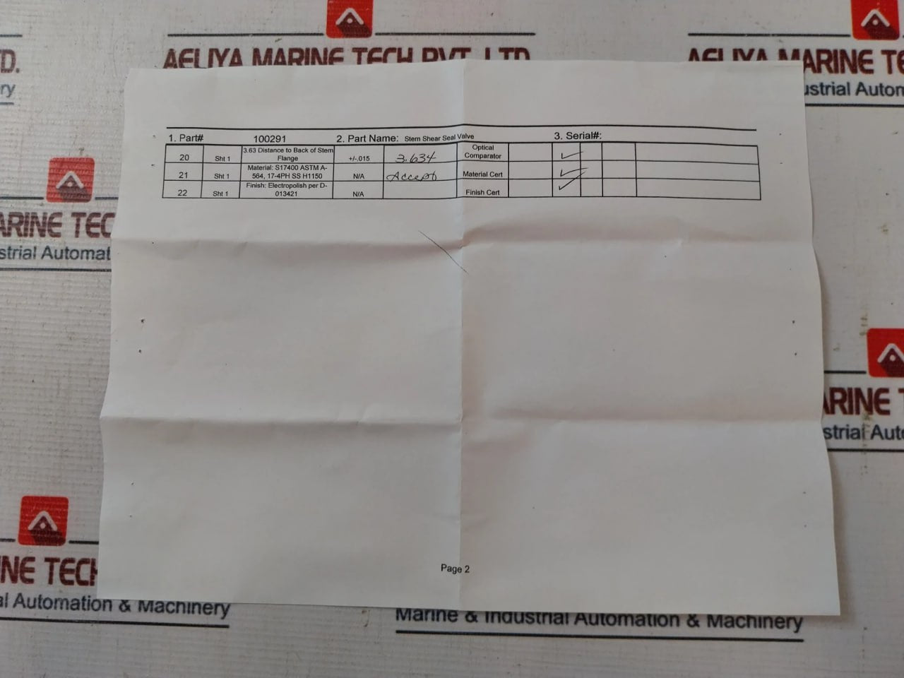 Oceaneering 100276-rk Valve Repair Kit