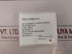 Oceaneering 100295-sk Seal Valve Kit 100295-sk