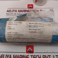 Oceaneering 100750-b Cartridge Valve 0311640