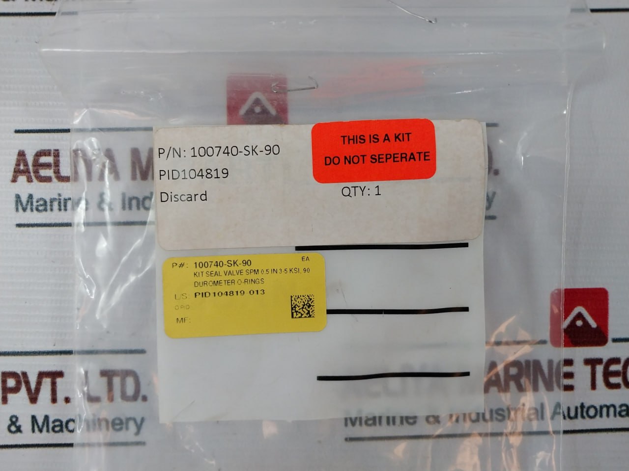 Oceaneering Parker Hannifin 100755-rk Seal Valve Kit