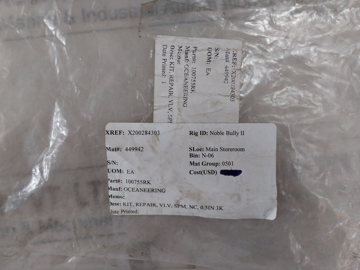 Oceaneering 100755Rk Repair Kit