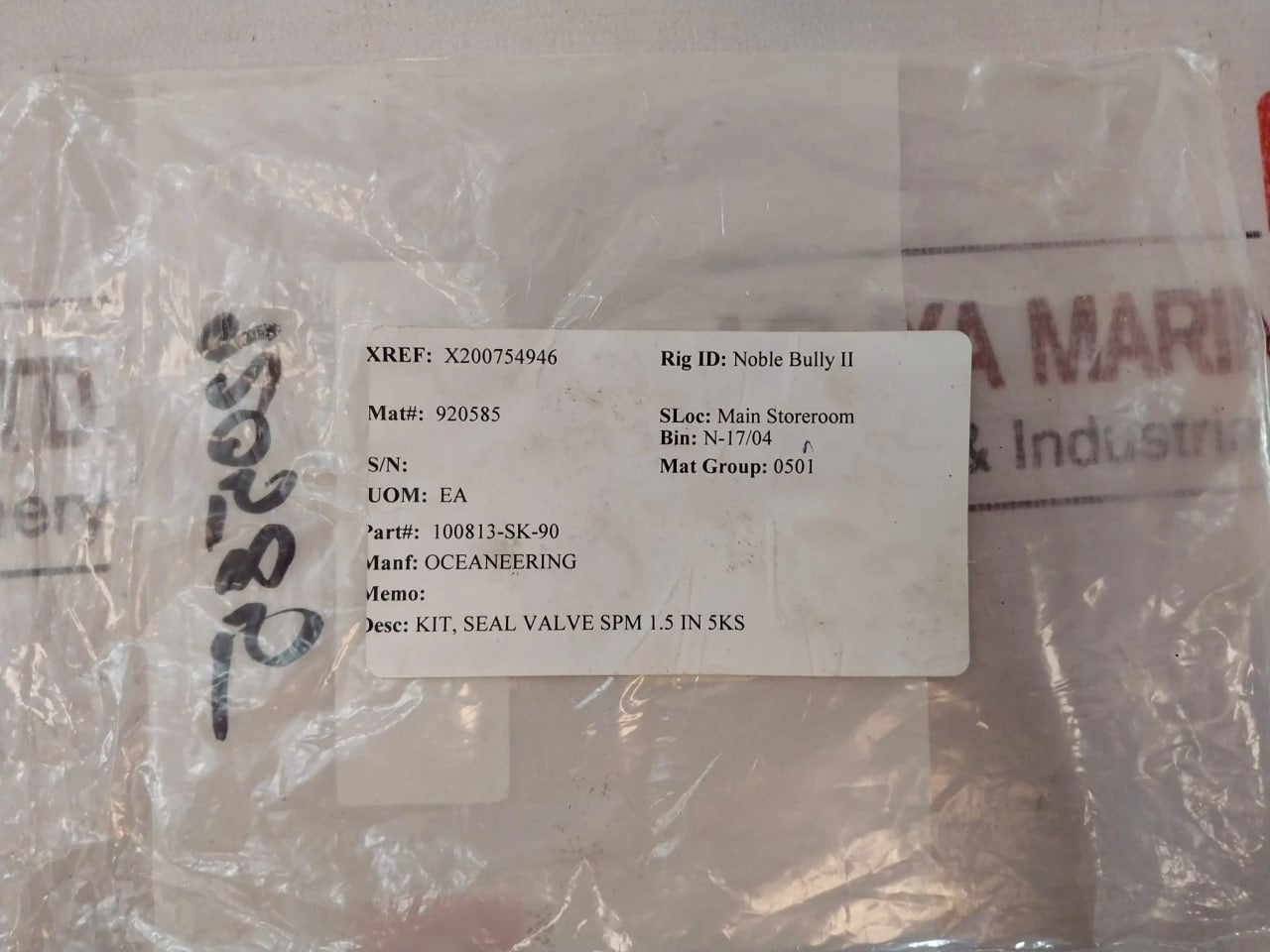Oceaneering 100813-sk-90 Repair Valve Kit