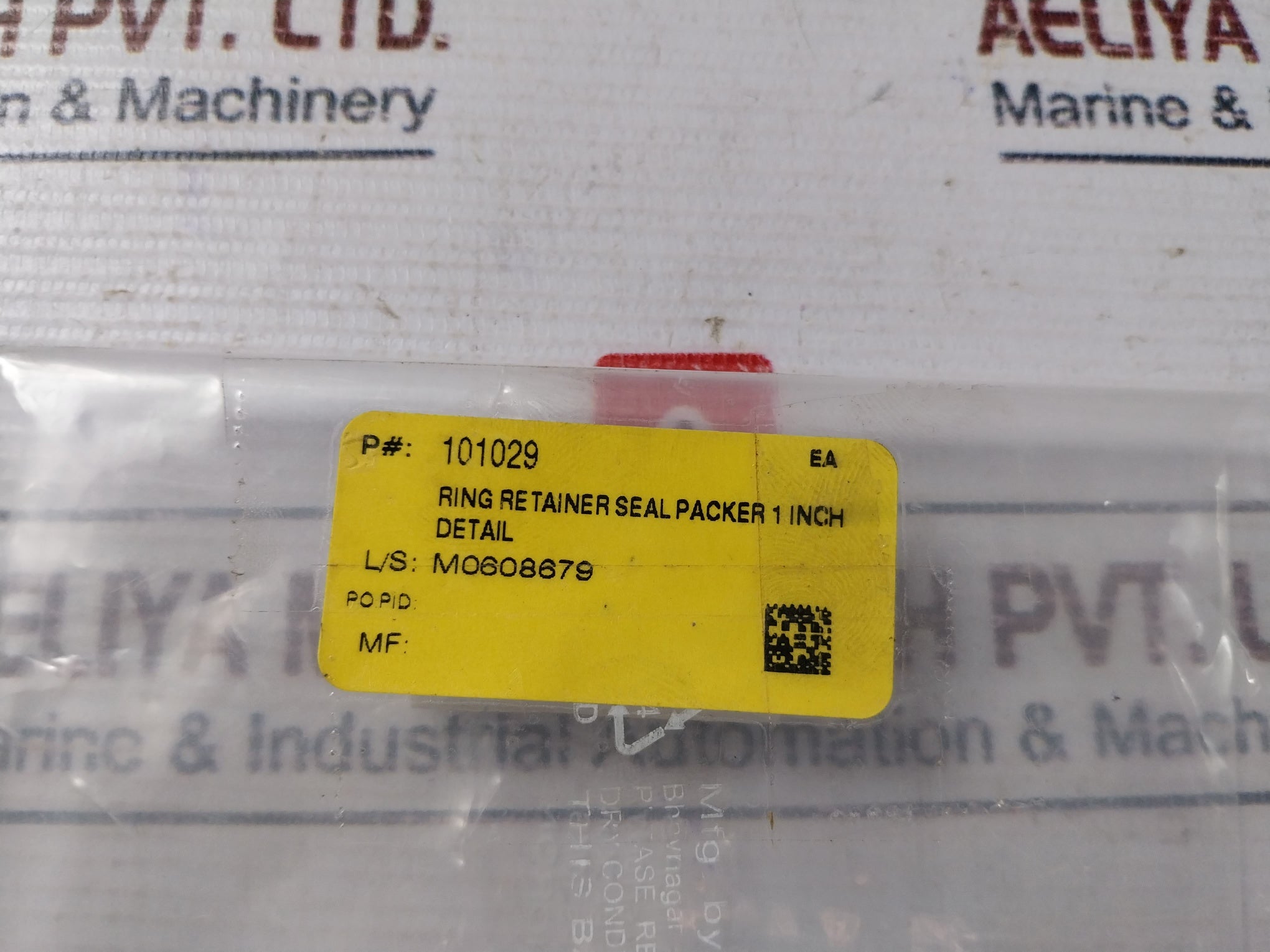 Oceaneering 101029-d Ring Retainer Seal Packer 1 Inch