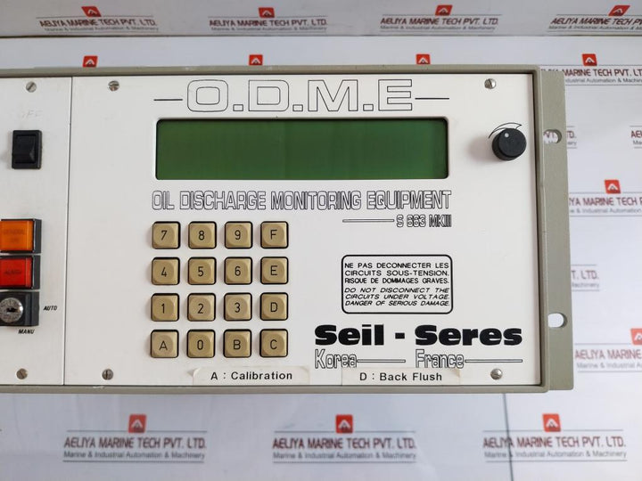 Odme-s 663 Mk Iii Oil Discharge Monitoring System Control 60˚C Seil-seres