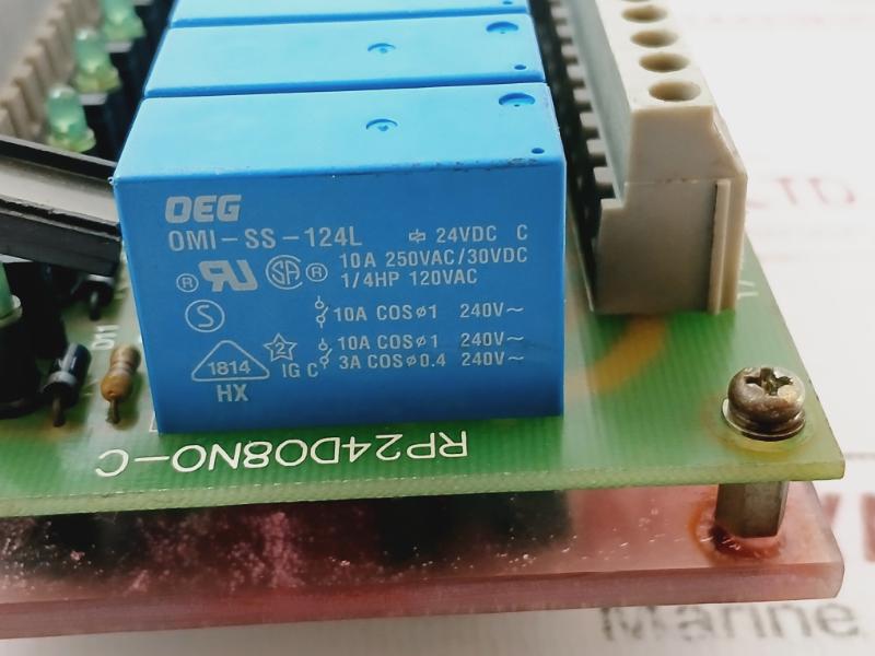 OEG RP24DO8NO-C PCB, 24VDC, 10A 250VAC/30VDC