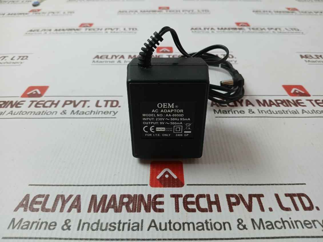 Oem Aa-0950D Power Supply Ac Adaptor 230V-50Hz-95Ma