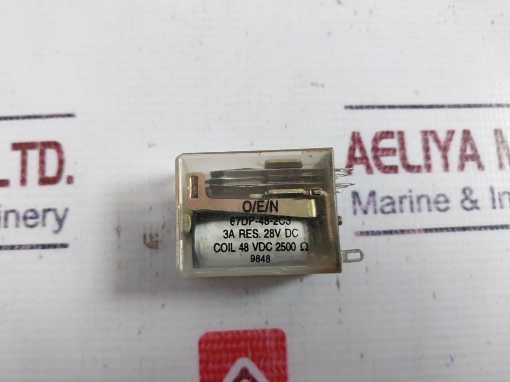 Lot of 5X OEN 67DP-48-2C3 Relay Coil 3A RES. 28V DC Coil 48 VDC