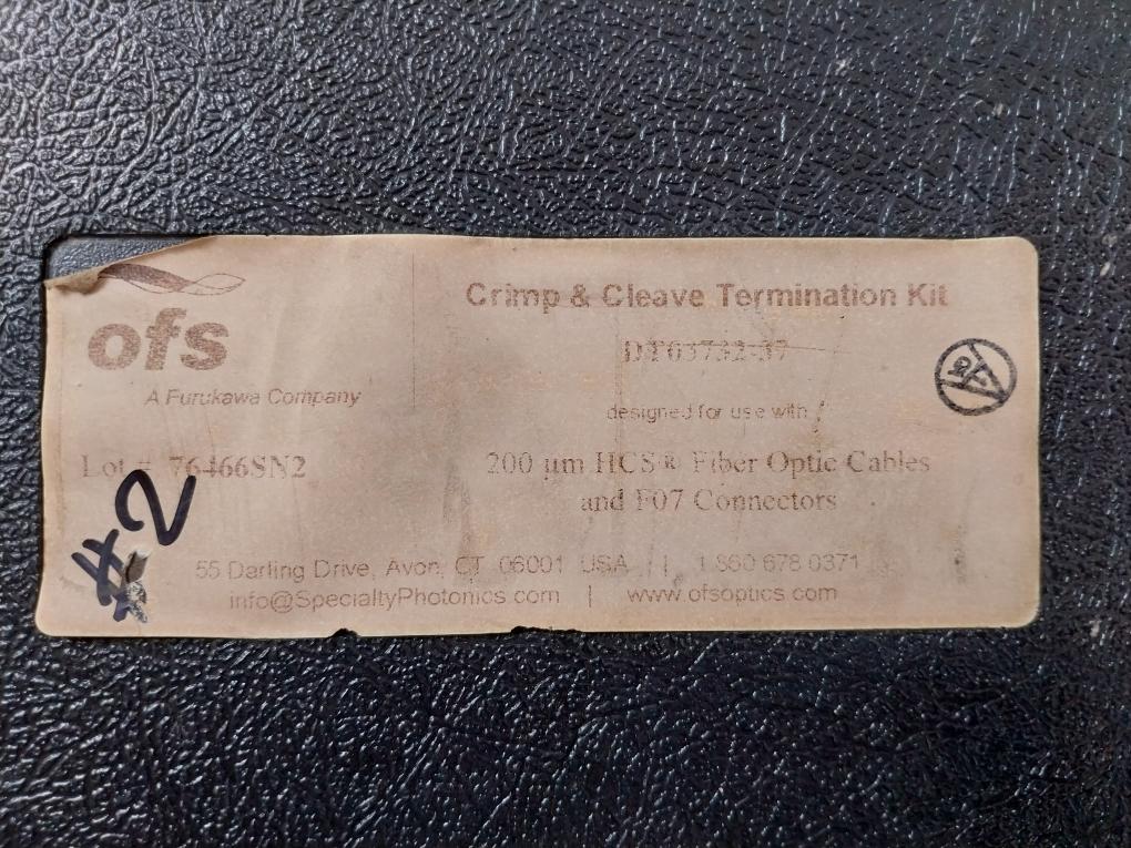 Ofs Dt03732-37 Crimp Cleave Termination Kit