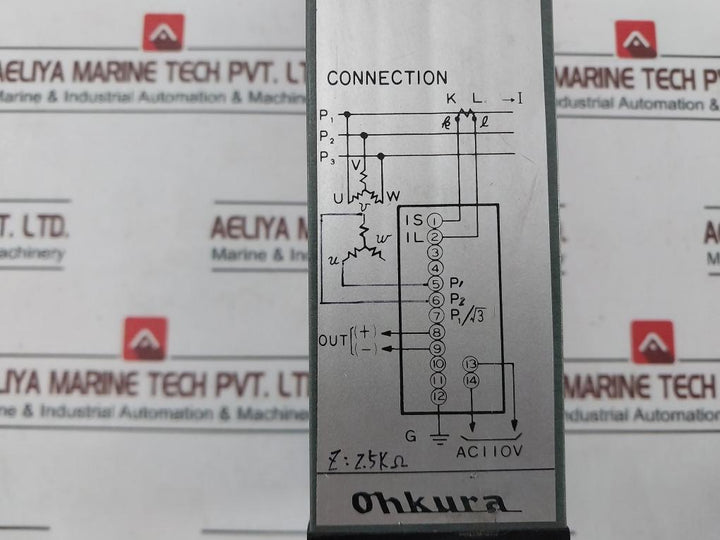 Ohkura Rpt-74-aa Power Transducer 110Vac