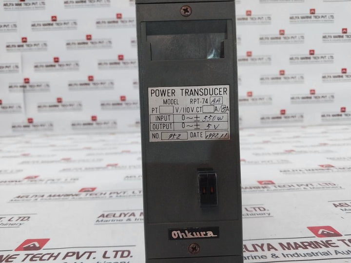 Ohkura Rpt-74-aa Power Transducer 110Vac