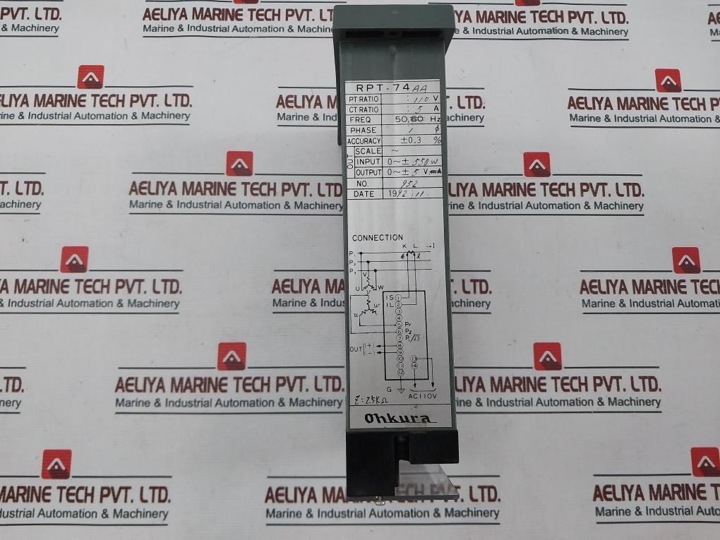 Ohkura Rpt-74-aa Power Transducer 110Vac
