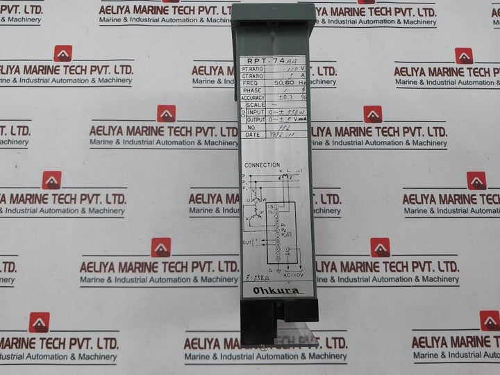 Ohkura Rpt-74-aa Power Transducer 110Vac