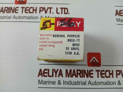 Ohmite Dosx-7T Relay Switch Industrial Control Dpdt 115 Vac