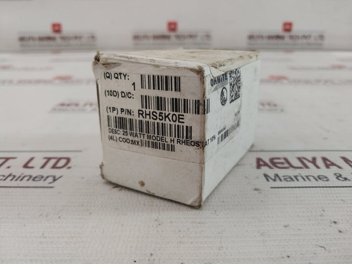 Ohmite Rhs5K0E Potentiometer Rheostat Res 25 Watt
