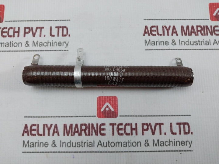 Ohmite 210-100M-40 Adjustable Resistor 1 Ohm 100W