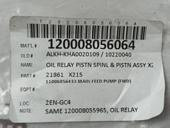 Oil Relay Pistn Spinl & Pistn Assy 21861 X215