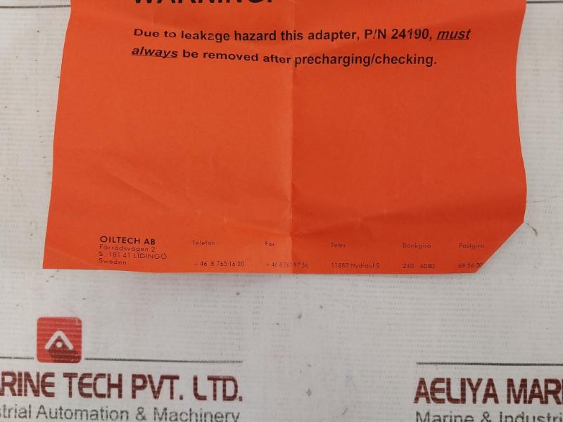 Oiltech Cgh-3000 Hydraulic Accumulator Charging / Test Set 0-25 Mpa 79874-815