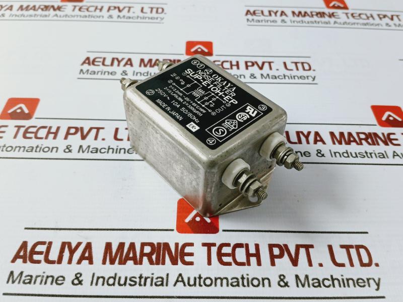 Okaya Sup-e10H-ep Noise Filter 250V 10A 50/60Hz 2X0.1µF(X2)Sh 2X3300Pf(Y)