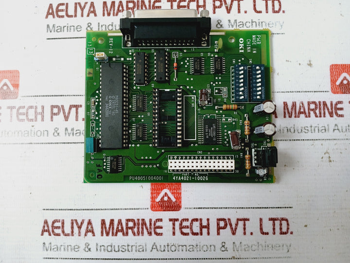 Oki 4ya4021-1002g Data Serial Interface Circuit Board Dml D01 94v-0