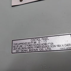 Oki Denki Bohsai Ff-3061 Fire Alarm Control Panel 270-2202A 24V 100Ah