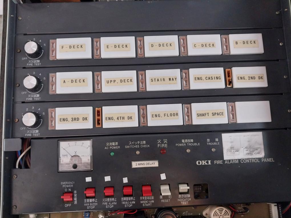 Oki Denki Bohsai Ff-3061 Fire Alarm Control Panel 270-2202A 24V 100Ah