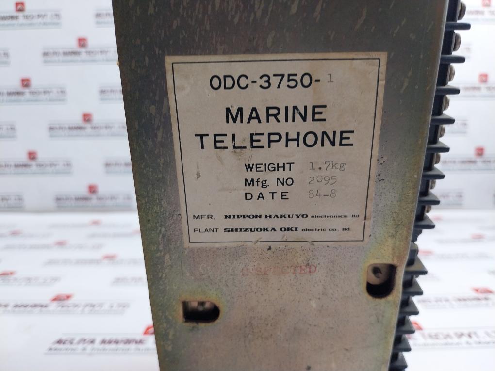 Oki Nippon Electronics Odc-3750-1 Marine Telephone Rb1112-3010G