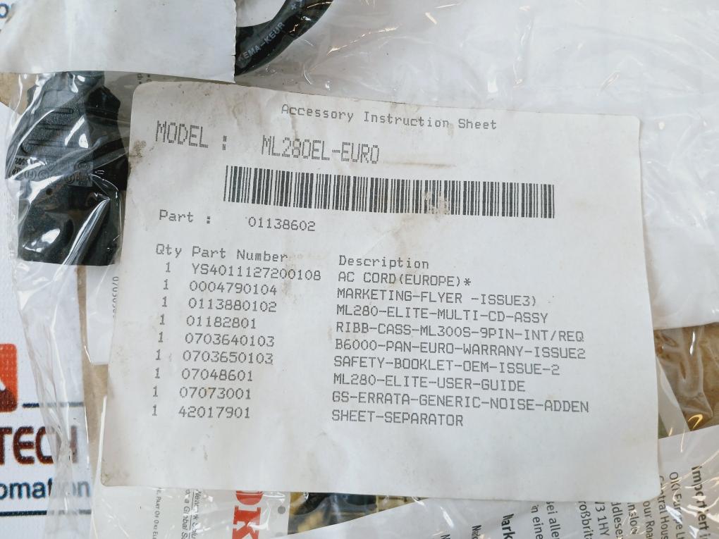 Oki D223008 Microline 280 Elite Printer 01138602