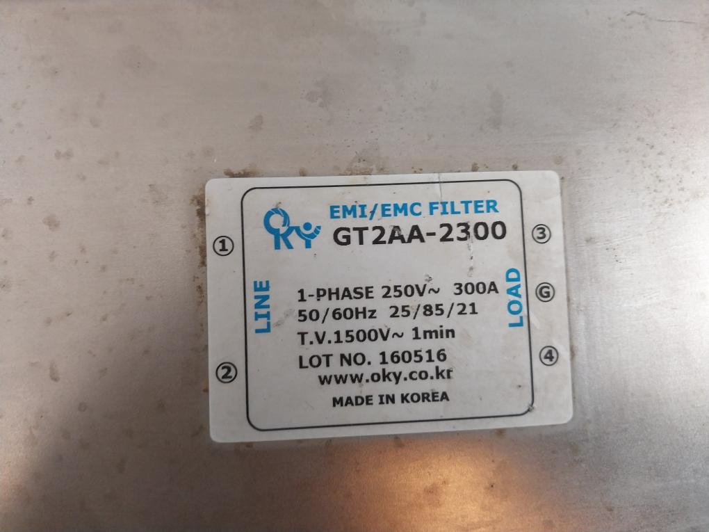 Oky Gt2Aa-2300 Emi/Emc Filter 250V- 300A 50/60Hz 25/85/21