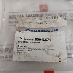 Olympus Bcld-316-2mk Dual Bnc To Dual Lemo