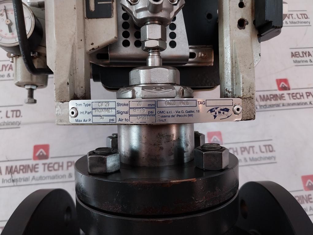 Omc DN40 PN16 Pneumatic Control Valve PRP01A / FR10 Ser: RP01