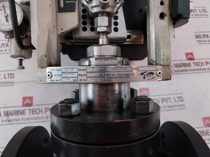Omc DN40 PN16 Pneumatic Control Valve PRP01A / FR10 Ser: RP01