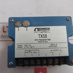 Omega Engineering Tx58 Rtd Transmitter 0?C To +200?C