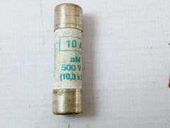 Lot of 2X OMEGA Fuse 10A 500V 10.3x38mm