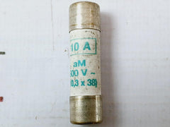 Lot of 2X OMEGA Fuse 10A 500V 10.3x38mm