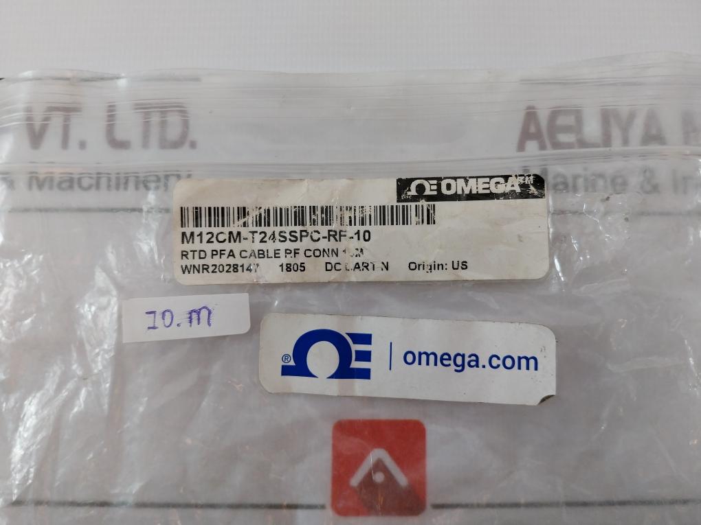 Omega M12Cm-t24Sspc-rf-10 High Temperature M12 Extension Cable Wnr2028147 10.M