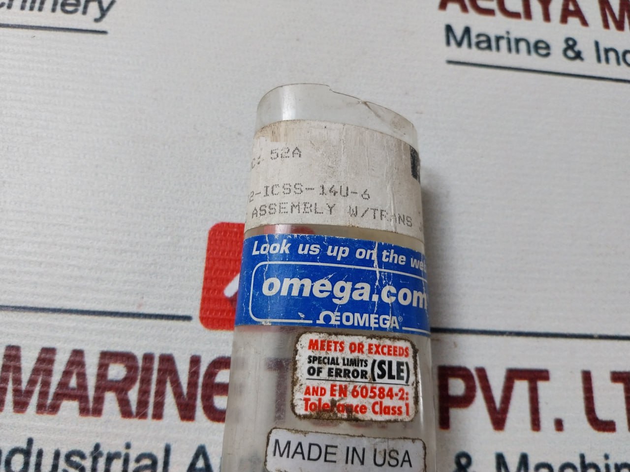 Omega Tj72-icss-14U-6 Thermocouple Assembly With Transducer Joint