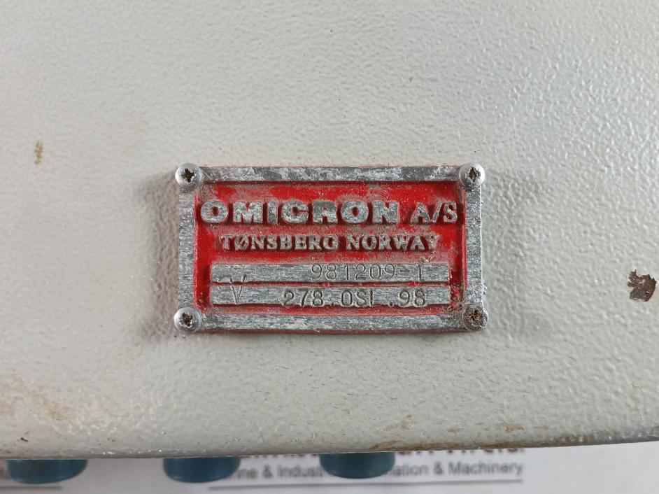 Omicron 981209-1 High Level And Overfill Alarm Unit Je109020, Oau-01/Ex Rev:1.02