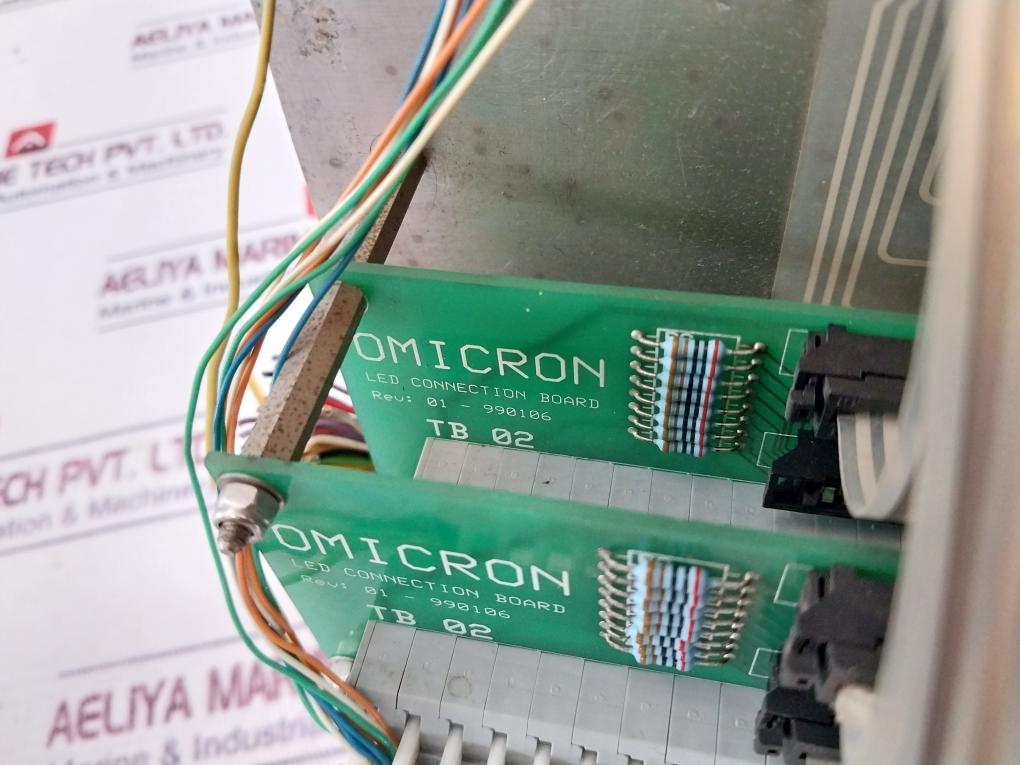 Omicron Je109020 Overfill Alarm System W/ Led Connection Board Tb 02