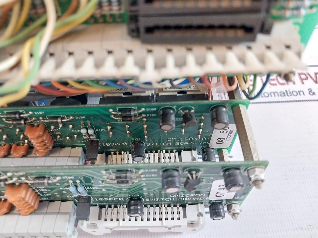 Omicron Je109020 Overfill Alarm System W/ Led Connection Board Tb 02