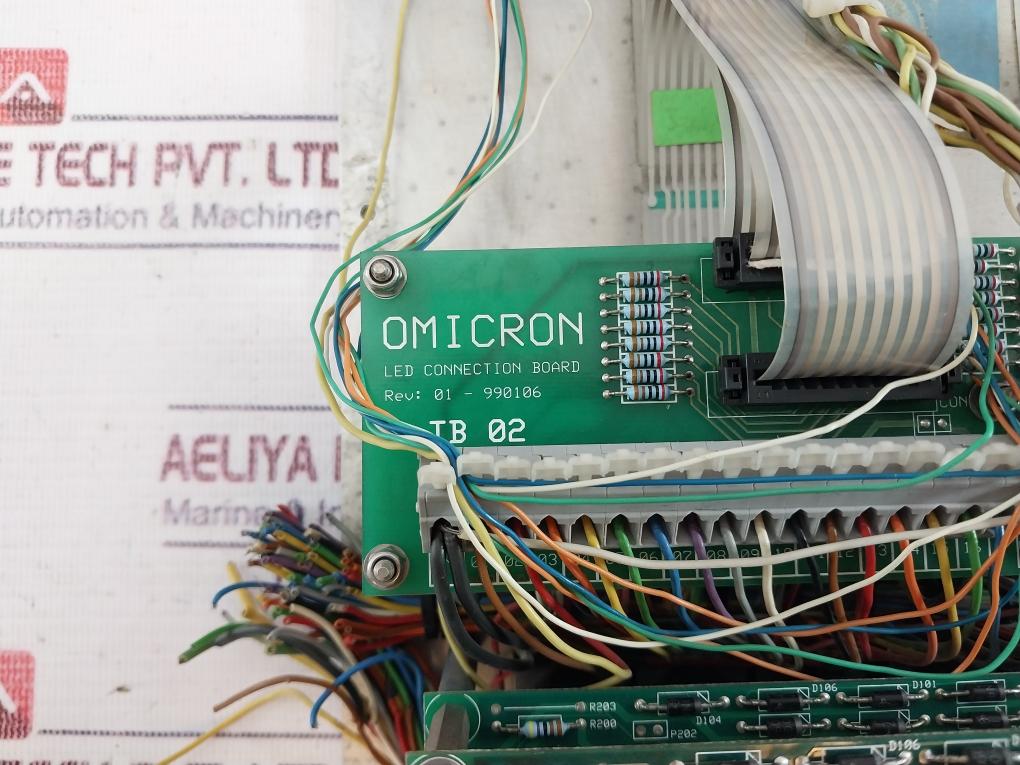 Omicron Je109020 Overfill Alarm System W/ Led Connection Board Tb 02