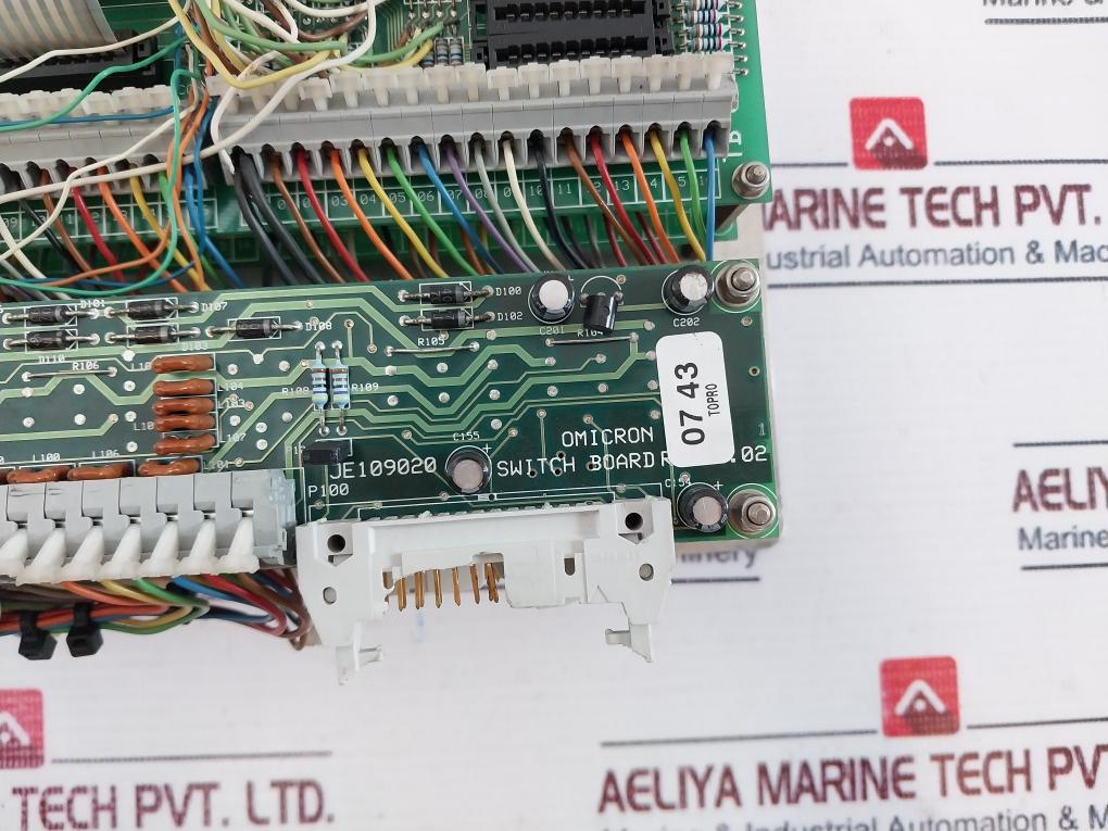 Omicron Je109020 Overfill Alarm System W/ Led Connection Board Tb 02