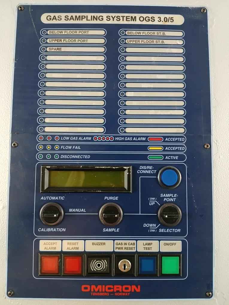 Omicron Ogs 3.0/5 Gas Sampling System With Enclosure & Power Supply Rev 1.02