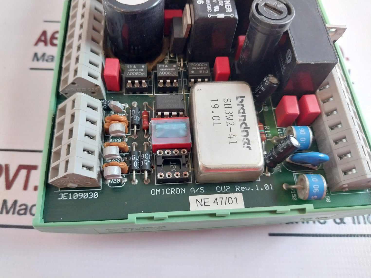 Omicron/ Phoenix Contact Je109030 Pcb Module Cu2 Rev. 1.01